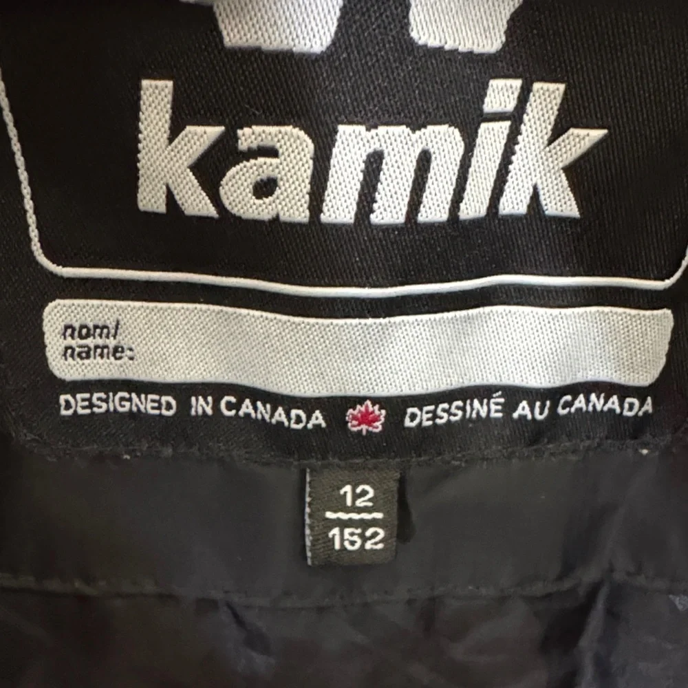 Kamik Kids Puffer Jacket in Red and Black